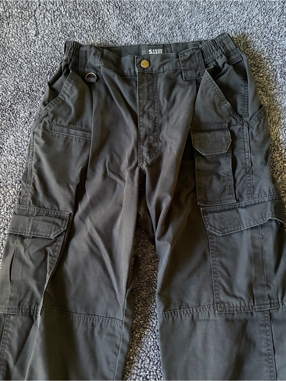 5.11 Tactical Men's Black Cargo Pants with Utility Pockets